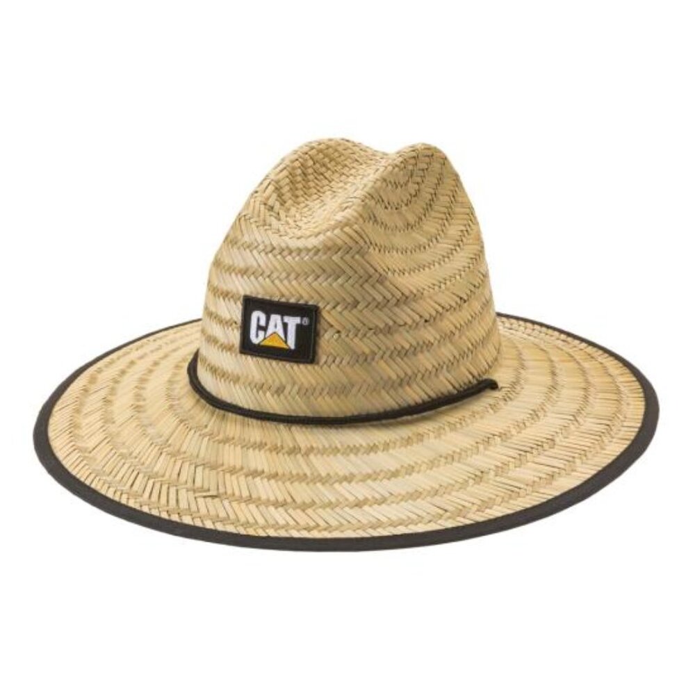 Caterpillar Straw Hat for landscapers